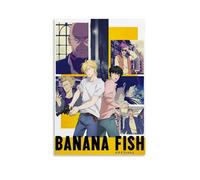 ORAUSEUN Poster artistico da parete di anime 1, stampa artistica da parete su tela con immagine di banana fish, vintage, decorazione artistica per stanze, 20 x 30 cm, senza cornice