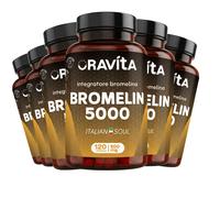 Oravita Bromelin 5000 GDU Bromelina Forte Drenante - 720 Capsule 6 pz
