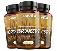 Oravita CORDYCEPS Estratto Micelio Titolato 40% Energia, Immunità e Vi