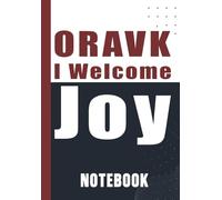 ORAVK - I Welcome Joy: journal Minimal Style, Maximum Joy ,Wear Your Joy.notebook Share Your Light.- 6x9 Inch, 120 Pages