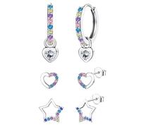 ORAZIO 3 Paia Orecchini Bambina Argento 925 Orecchini Cerchio Set Orecchini Bambina Anallergici Orecchini Donna Argento 925 Regali di Gioielli