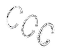 ORAZIO 3PCS Anelli regolabili per le dita dei piedi per le donne Set di anelli minimalisti per dita dei piedi in tonalità argento Set di gioielli da spiaggia estivi Regali per donne e ragazze 2