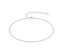 ORAZIO 925 Braccialetto Alla Caviglia In Argento Sterling Multistrato Cavigliere per Le Donne Cuore Rotondo Cavigliere A Sfera Catena Regolabile Spiaggia di Estate Dei Monili Del Piede