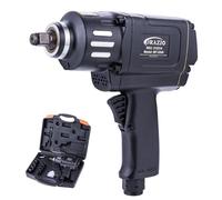ORAZIO Avvitatore pneumatico da 1/2" 1200 NM, doppio martello, 8 prese da 12-24 mm, kit di attrezzi pneumatici professionale per rimozione bulloni pneumatici per garage auto camion