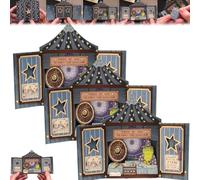 Orazio il Saggio - Il grande rospo astrologo Biglietto natalizio pop-up, Circo fantasy a strati 3D e Biglietto d'auguri natalizi per astrologia, Regalo magico unico da collezione (3pcs)