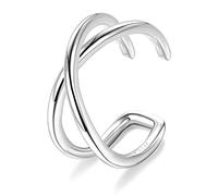 ORAZIO Orecchini a Polsino dell'orecchio in Argento Sterling 925 CZ Orecchini a Polsino con Cartilagine Elica Finta Non Perforanti Orecchini con Polsini a Conchiglia per Donne