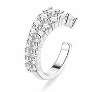 ORAZIO Orecchini a Polsino dell'orecchio in Argento Sterling 925 CZ Orecchini a Polsino con Cartilagine Elica Finta Non Perforanti Orecchini con Polsini a Conchiglia per Donne