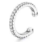 ORAZIO Orecchini a Polsino dell'orecchio in Argento Sterling 925 CZ Orecchini a Polsino con Cartilagine Elica Finta Non Perforanti Orecchini con Polsini a Conchiglia per Donne