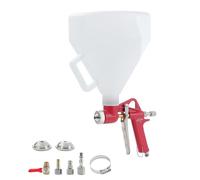 ORAZIO Pistola per Intonaco a Spruzzo 5L 3 Ugelli, Spruzzatore per Pittura Murale Trama Air Hopper Feed Soffitto Parete Render Cartongesso Intonaco Pittura Pneumatico 221471