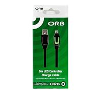 Xbox One - Led Controller Charge Cable 3M (Orb) Game NUOVO