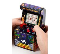 Orb - Mini Arcade Machine, 300 giochi in-built, giochi arcade retrò a 8 bit, schermo a colori da 2,5", joystick a 8 vie, 2 pulsanti, controllo del volume