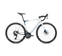 Orbea gain m40 bicicletta da strada elettrica shimano cues 10s 350 wh 700 mm halo argento blu carbonio vista 2025