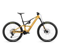 Orbea rise lt h10 mtb elettrica a sospensione completa shimano deore xt slx 12s 630 wh 29 bumblebee yellow black 2025