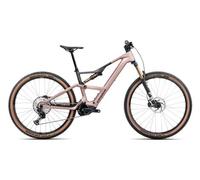 Orbea rise sl m10 mtb elettrica a sospensione totale shimano deore xt slx 12s 420 wh 29 desert rose carbon raw grey 2025