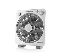 Orbegozo BF 0138 - Ventilatore da pavimento a 6 pale, griglia di protezione girevole bidirezionale, 3 velocità di ventilazione, diffusore girevole, timer 60 minuti, potenza 40 W