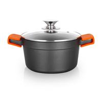 Orbegozo CDH 3020 - Casseruola in Resistente Alluminio Pressofuso - Versatilità e Sicurezza in Cucina - Antiaderente e Adatta a Tutti i Tipi di Piani Cottura - Coperchio in Vetro Temperato - Capacità