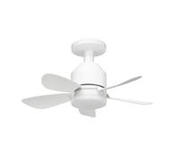 Orbegozo CP 152038 - Ventilatore da soffitto E27, 40 cm, 15 W DC, 3 velocità, silenzioso, telecomando LED, 10 W, 900 lm, 3000-6000 K, luminosità e colore regolabili, installazione a soffitto o