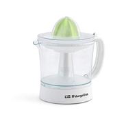 Orbegozo EP 2210 Spremiagrumi elettrico per arance, serbatoio estraibile da 1 litro di capacità, regolatore polpa, 2 coni per pezzi di diverse dimensioni, rotazione bidirezionale