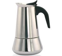 Caffettiera Italiana Orbegozo KFI 1260 in Acciaio Inox - Capacità 12 Tazze - Manico ergonomico - Compatibile con Fornelli a Ga