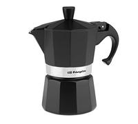 Orbegozo KFN 310,caffettiera 12 tazze, adatta per fornelli a gas, ceramica ed elettrici, manico ergonomico, colore nero