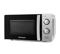 ORBEGOZO 8435568400801 Forno a microonde con capacità di 20 Litri, 6 Livelli di Funzionamento, Timer Fino a 30 Minuti, 700 W di Potenza, Acciaio, Argento