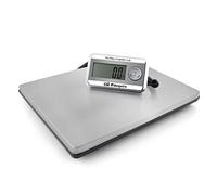 Orbegozo PC 5500, Bilancia da cucina industriale, portata 200 Kg, funzione tara, funzionamento a batteria e con alimentatore, indicatore di batteria scarica, superficie in acciaio inox,