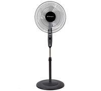 Orbegozo SF 0148,ventilatore a piantana, 50 W, 3 velocità di ventilazione, oscillante, altezza regolabile, silenzioso, griglia di protezione, dimensione delle pale 40 cm, nero