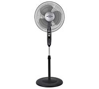 Orbegozo SF 3347, ventilatore a piantana, 3 velocità di ventilazione, 50 W, timer di due ore, funzione di oscillazione, altezza regolabile, 3 pale da 40 cm, nero