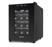 Orbegozo VT 1230 - Cantinetta da 12 bottiglie, volume 31 litri, pannello tattile, display digitale, termostato regolabile 11-18 °C, luce LED per interni, silenziosa, ripiani cromati 70 W
