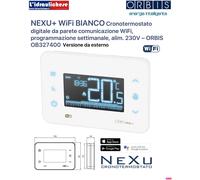 ORBIS CRONOTERMOSTATO DIGITALE WIFI DA ESTERNO NEXU IN COLORE BIANCO OB327400