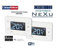 ORBIS CRONOTERMOSTATO DIGITALE WIFI DA INCASSO NEXU IN COLORE BIANCO OB326300
