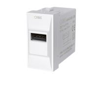 ORBIS MINICARG Alimentatore Usb da Incasso 5VDC 2.1A Max 1 modulo DIN 230V
