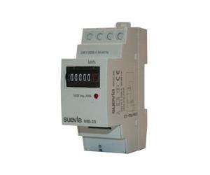 Orbis OB709100 NRG-25 - Contatore Monofase 2 Moduli 25A, Display Elettromeccanico, LED 0,625 Wh/imp