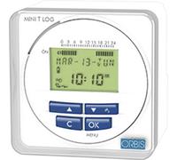 Orbis - Ob251512 - mini t log 230 v. int.hor.digital 1 circ.conmutado 50 espc.memoria aut.ver/inv, on-off pannello posteriore