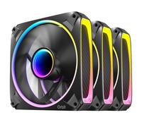 Antec Ventola per PC Orbit 120 ARGB – 120 mm PWM, cuscinetto Fluid Dynamic, 200–2000 RPM, 3 pezzi