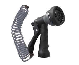 Orbit 26382 - Tubo flessibile da giardino a spirale, 7,6 m, con pistola a 8