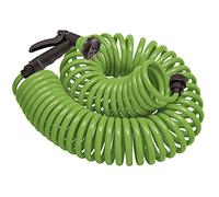 Orbit 27389 50-Foot Coil Hose with Nozzle, Lime