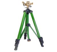 Orbit 56667N Irrigatore a Impatto Zinco su Base treppiede | Irrigatore rotante a 360 gradi con altezza regolabile, zinco resistente, ugello ad alta pressione per una grande copertura