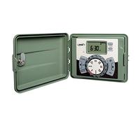 Orbit 57896 - Sistema di irrigazione a 6 stazioni per esterni, con timer, colore: verde