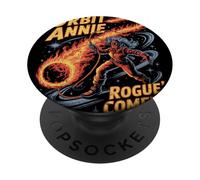 Orbit Annie che combatte la corda del fuoco della cometa nella galassia stellata PopSockets PopGrip Adesivo