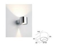 Orbit parete 25-75w dt14 g9 alluminio