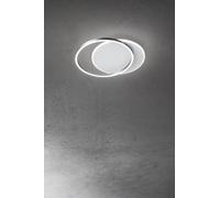 Orbit plafoniera piccola rotonda led 43w grigio moderna