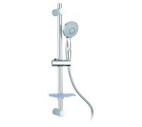 ORBIT SET ASTA DOCCIA SALISCENDI COLONNA ACCIAIO INOX ABS DOCCETTA 4 GETTI