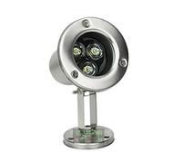 OrbitCob® 3W LED Faretto Subacqueo Impermeabile IP68 Acciaio Inossidabile 304 Luce Sommersa per Piscina, Fontana, Giardino ed Esterni(Verde,85-220V)