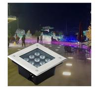 OrbitCob LED Incasso A Pavimento Quadrato Faretto, Impermeabile IP67 Segnapasso Per La Decorazione di Paesaggi, Giardini, Terrazze, Illuminazione di Marciapiedi(Bianco Freddo 6000K,16W)
