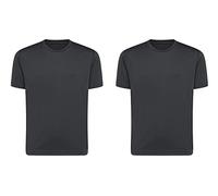 orbiz Confezione da 2 magliette termiche per bambini, unisex, a maniche corte, Carbone, 4-5 Years