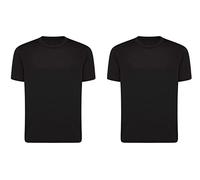 orbiz Confezione da 2 magliette termiche per bambini, unisex, a maniche corte, Nero , 4-5 Years