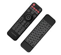 Orbsmart AM-1 Pro [tedesco/QWERTZ] Airmouse e tastiera illuminata, telecomando radio con giroscopio e microfono per Android TV Box, mini PC, lettore multimediale, ricaricabile (USB) e imparabile