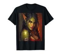 Orc Girl Pinup Roleplay, gioco di ruolo, fantasia medievale, da donna Maglietta