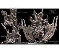 Orc Warlord Mounted On Wyvern - Wargames - 9th age - d&d - Tabletop gaming